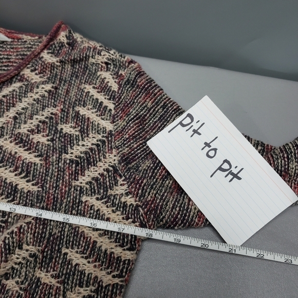 Lucky brand boho fringe, colorful cardigan S - Picture 8 of 10